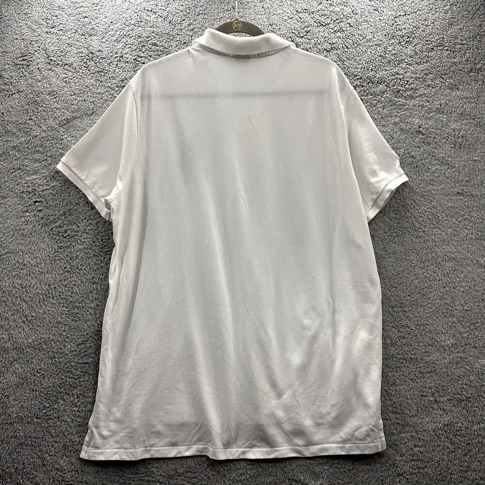 Vintage Polo Ralph Lauren 2XL White Wimbledon Polo Casual Tennis Big Pony - Picture 9 of 10